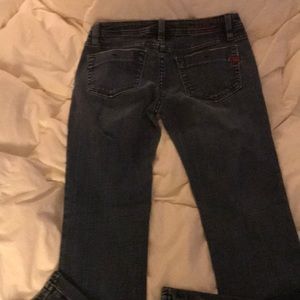 Miss Me Jeans Red Design Size 28. Inseam 28